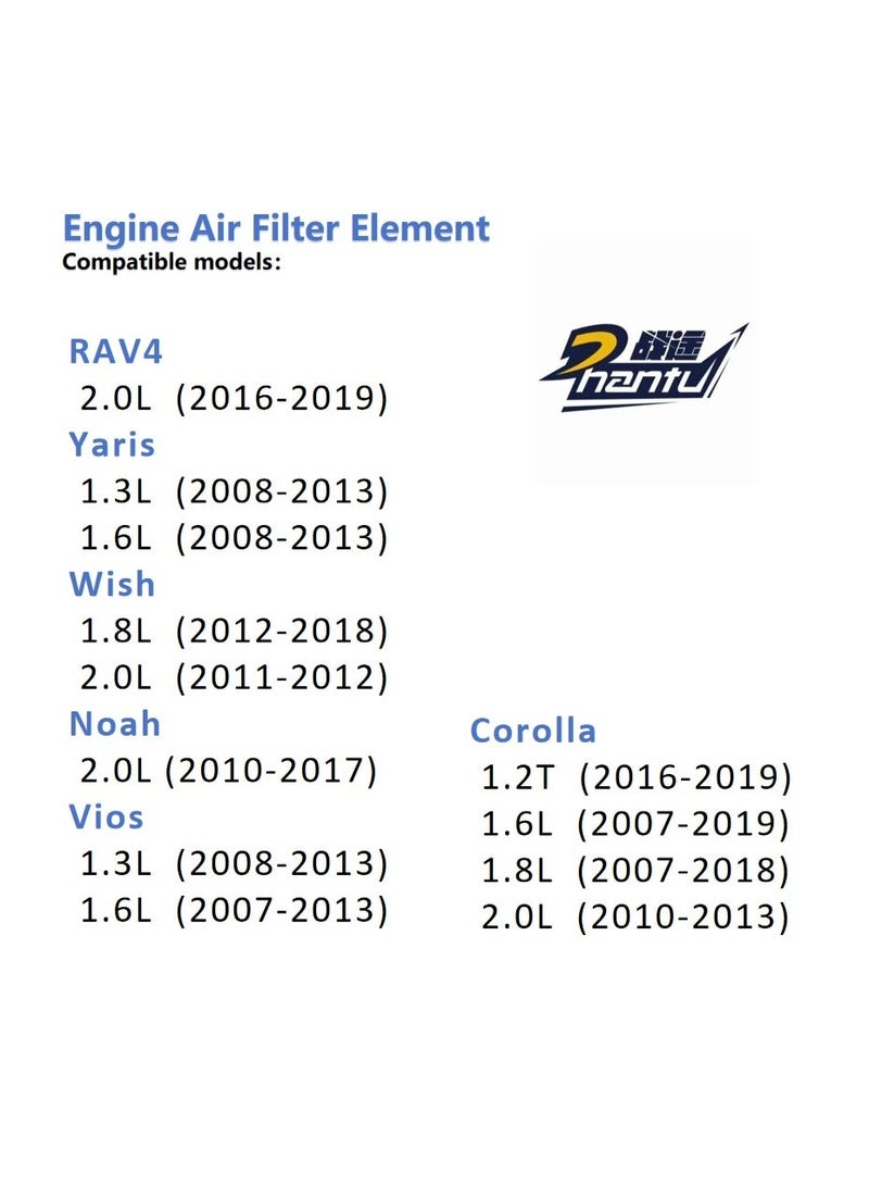 zhantu High-Quality Engine Air Filter Element, Replacement for Toyota Corolla, Noah, RAV4, Vios, Yaris - Image 3